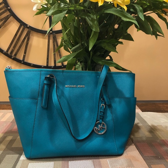 Michael Kors Handbags - Michael Kors Tote Actual Color is Teal